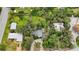 Aerial view showing a house and surrounding properties at 1702 Spoonbill Dr, Nokomis, FL 34275