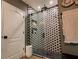 Modern bathroom with patterned tile shower at 22490 Madelyn Ave, Port Charlotte, FL 33954