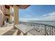 Ocean view balcony with ornate iron railings at 3625 Casey Key Rd, Nokomis, FL 34275