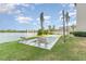 Enjoy lakefront views from this community shuffleboard court at 3682 Lake Bayshore Dr # K402, Bradenton, FL 34205