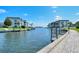 Peaceful canal view with private dock and lush landscaping at 4310 Falmouth Dr # A104, Longboat Key, FL 34228