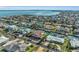 Aerial view of waterfront home and community at 550 Yardarm Ln, Longboat Key, FL 34228