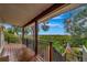 Spacious wooden deck with scenic views of lush foliage at 631 43Rd Street W Blvd, Palmetto, FL 34221