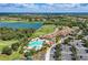 Resort-style pool, clubhouse, and tennis courts at 6579 Willowshire Way, Bradenton, FL 34212