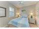 Relaxing bedroom with a comfortable bed and bedside tables at 6579 Willowshire Way, Bradenton, FL 34212