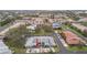 Aerial of community, highlighting building location and pool at 7117 27Th Ave Dr W # 7117, Bradenton, FL 34209