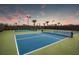 Two well-lit pickleball courts for fun at 712 Sigsbee Loop, Sarasota, FL 34240