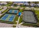 Well-maintained tennis and pickleball courts at 712 Sigsbee Loop, Sarasota, FL 34240