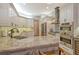 Modern kitchen with granite countertops and white cabinets at 7312 Riviera Cv, Lakewood Ranch, FL 34202