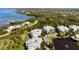 Aerial view showcasing community, waterfront, and landscape at 7910 34Th W Ave # 102, Bradenton, FL 34209