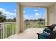 Relaxing balcony with stunning views and comfortable seating at 7910 34Th W Ave # 102, Bradenton, FL 34209