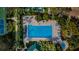 Inviting community pool and surrounding recreational areas at 1003 Lake Avoca Dr, Tarpon Springs, FL 34689