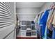 Large walk-in closet with custom shelving and ample storage at 101 S Gulfstream Ave # 12C, Sarasota, FL 34236