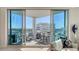 Private balcony with city views and outdoor seating at 111 S Pineapple Ave # 1006, Sarasota, FL 34236