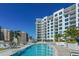 Luxury pool with city views and ample lounge space at 111 S Pineapple Ave # 1006, Sarasota, FL 34236