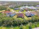 Aerial view showcasing home's location in a community at 12654 Harney St, Venice, FL 34293