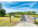 Wooden footbridge leading to Lookout Point Island at 12654 Harney St, Venice, FL 34293