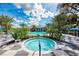 Relaxing spa with palm trees and landscaping at 12654 Harney St, Venice, FL 34293