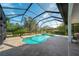 Inviting pool and spa with a screened enclosure at 14901 17Th E Ave, Bradenton, FL 34212