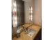 Elegant bathroom with a large vanity and modern lighting at 15986 Cutting Horse Trl, Myakka City, FL 34251