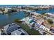 Aerial view of waterfront homes and businesses at 1602 Stickney Point Rd # 1602-301, Sarasota, FL 34231