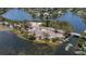 Aerial view showing waterfront location and boat access at 1608 80Th Nw St, Bradenton, FL 34209