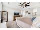 Spacious primary bedroom with plush carpet and large windows at 16135 Paynes Mill Dr, Bradenton, FL 34211