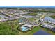 Aerial view of community featuring various amenities at 16439 Slate Pl, Bradenton, FL 34211