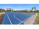 Full-size outdoor basketball court with new surfacing at 16439 Slate Pl, Bradenton, FL 34211