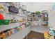 Well-organized pantry with ample shelving for food storage at 16439 Slate Pl, Bradenton, FL 34211