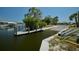 Boat ramp with dock access leading to the water at 2416 Amherst Ave, Bradenton, FL 34207