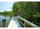 Wooden community dock with water access at 2416 Amherst Ave, Bradenton, FL 34207