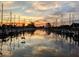 Calm marina at sunset with boats at 2416 Amherst Ave, Bradenton, FL 34207