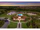 Aerial view of community pool and clubhouse at 3324 Big Sky Way, Lakewood Ranch, FL 34211