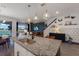 Kitchen island with granite countertop and modern sink at 3324 Big Sky Way, Lakewood Ranch, FL 34211