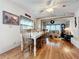 Farmhouse style dining area with hardwood floors at 3333 26Th E Ave # 1155, Bradenton, FL 34208