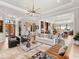 Open-concept living area showcasing a large living room and kitchen at 3354 Founders Club Dr, Sarasota, FL 34240