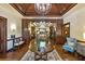 Luxurious clubhouse lobby with wood accents at 3354 Founders Club Dr, Sarasota, FL 34240