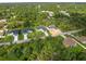 Aerial view of new homes and lots in a residential community at 3397 Dryden St, North Port, FL 34288