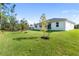 Landscaped backyard of new construction home at 3397 Dryden St, North Port, FL 34288