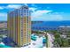 High-rise building near the water with bridge and city views at 345 Bayshore Blvd # 706, Tampa, FL 33606