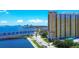 Aerial view of a luxury high-rise building near the water at 345 Bayshore Blvd # 706, Tampa, FL 33606