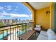 Private balcony with city views at 345 Bayshore Blvd # 706, Tampa, FL 33606