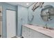 Elegant bathroom with double vanity, marble countertops, and a large shower at 365 Oak Hill Way # 32, Sarasota, FL 34232