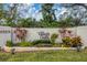 Village Oaks community entrance sign and landscaping at 365 Oak Hill Way # 32, Sarasota, FL 34232