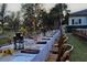 Elegant outdoor dining area, perfect for entertaining guests at 3761 Founders Club Dr, Sarasota, FL 34240