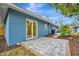 Newly paved backyard patio adjacent to home at 3902 11Th W Ave, Bradenton, FL 34205