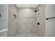 Large walk-in shower with modern tile and fixtures at 3902 11Th W Ave, Bradenton, FL 34205