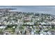 Aerial view showing home's location in a residential neighborhood near the water at 4026 Indianapolis Ne St, St Petersburg, FL 33703