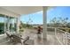 Peaceful balcony overlooking the water at 625 Jackson Way, Longboat Key, FL 34228